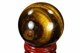 Polished Tiger's Eye Sphere - South Africa #116055-1